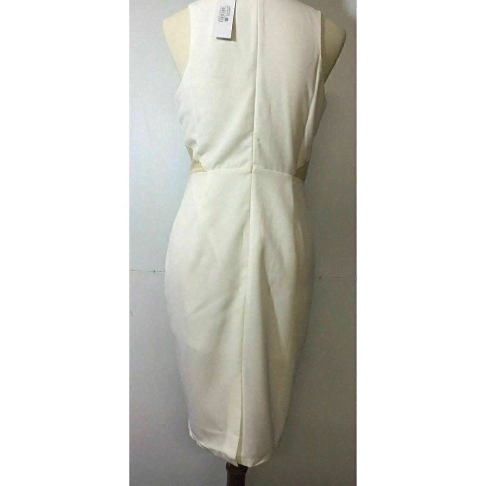 Glamorous Women's Mesh White Shift Dress M - Picture 3 of 11